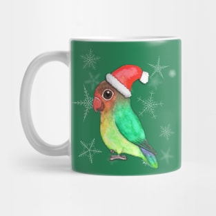 Cute Christmas lovebird Mug